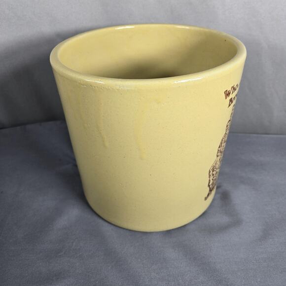 Monmouth Pottery Stoneware Crock Who Brought the Ice MHI 1979 Illinois USA - Picture 6 of 10